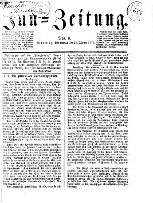 Inn-Zeitung Donnerstag 21. Januar 1875