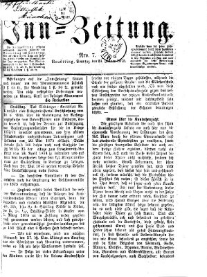 Inn-Zeitung Sonntag 24. Januar 1875