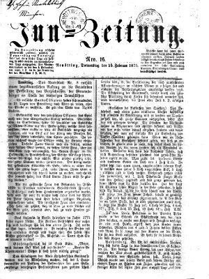 Inn-Zeitung Donnerstag 25. Februar 1875