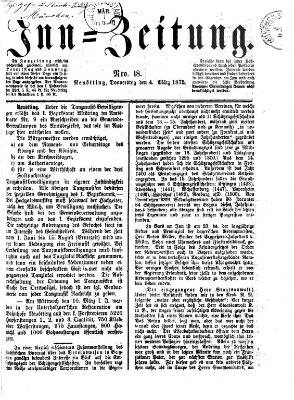 Inn-Zeitung Donnerstag 4. März 1875