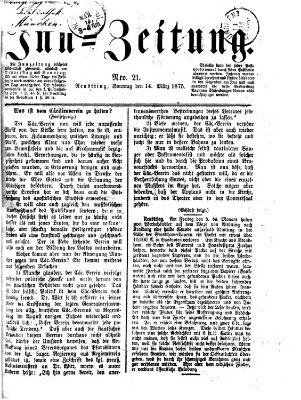 Inn-Zeitung Sonntag 14. März 1875