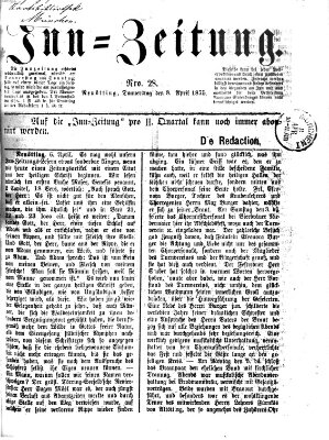 Inn-Zeitung Donnerstag 8. April 1875