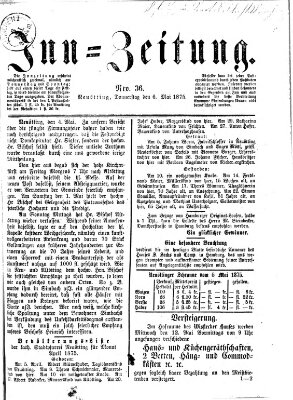 Inn-Zeitung Donnerstag 6. Mai 1875