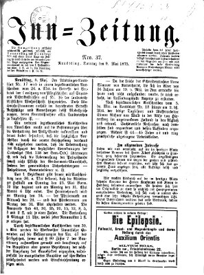 Inn-Zeitung Sonntag 9. Mai 1875