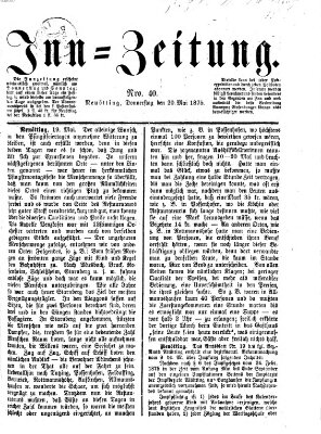 Inn-Zeitung Donnerstag 20. Mai 1875