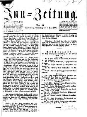 Inn-Zeitung Donnerstag 3. Juni 1875