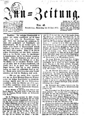 Inn-Zeitung Donnerstag 10. Juni 1875