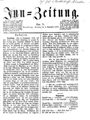 Inn-Zeitung Sonntag 5. September 1875