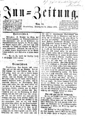 Inn-Zeitung Sonntag 24. Oktober 1875