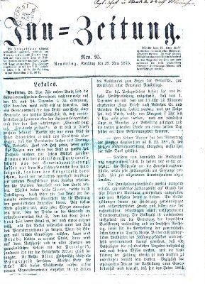 Inn-Zeitung Sonntag 28. November 1875