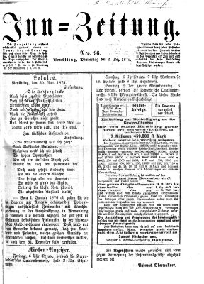 Inn-Zeitung Donnerstag 2. Dezember 1875