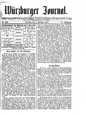 Würzburger Journal Dienstag 9. Februar 1875