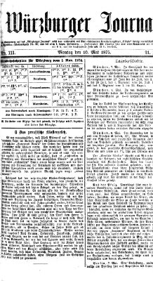 Würzburger Journal Montag 10. Mai 1875