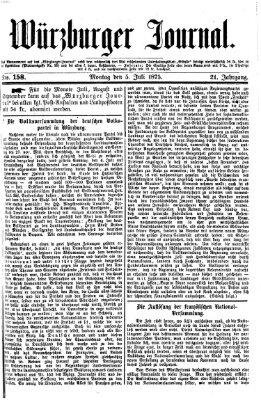 Würzburger Journal Montag 5. Juli 1875