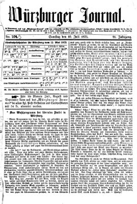 Würzburger Journal Samstag 10. Juli 1875