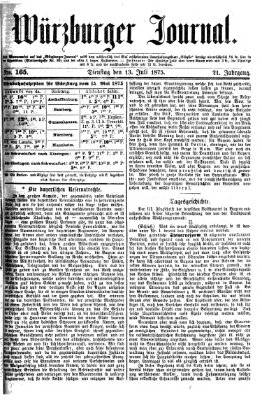 Würzburger Journal Dienstag 13. Juli 1875