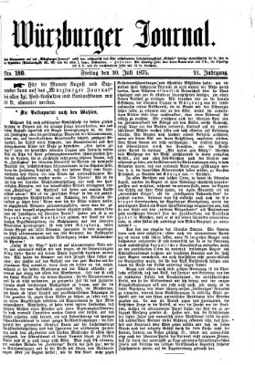 Würzburger Journal Freitag 30. Juli 1875