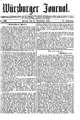 Würzburger Journal Freitag 24. September 1875