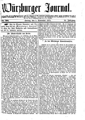 Würzburger Journal Freitag 5. November 1875