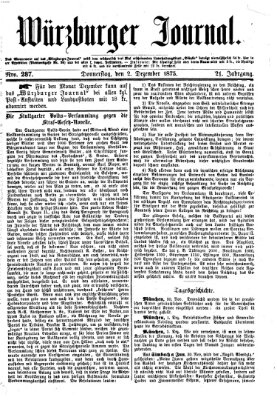 Würzburger Journal Donnerstag 2. Dezember 1875