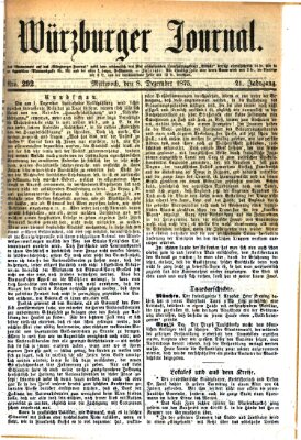 Würzburger Journal Mittwoch 8. Dezember 1875