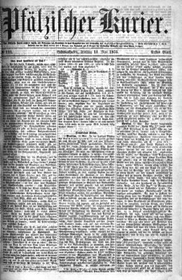 Pfälzischer Kurier Freitag 14. Mai 1875