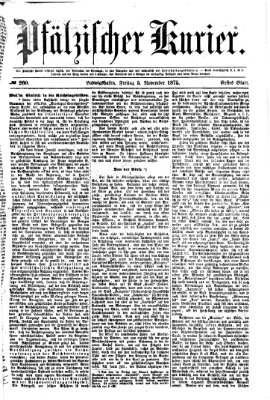 Pfälzischer Kurier Freitag 5. November 1875