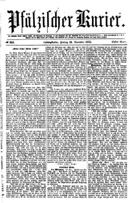 Pfälzischer Kurier Freitag 24. Dezember 1875