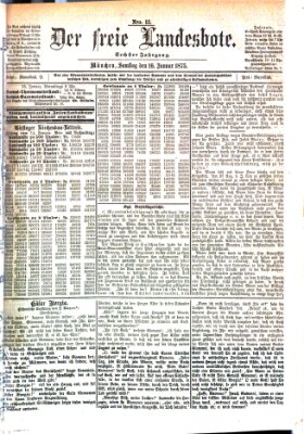 Der freie Landesbote Samstag 16. Januar 1875