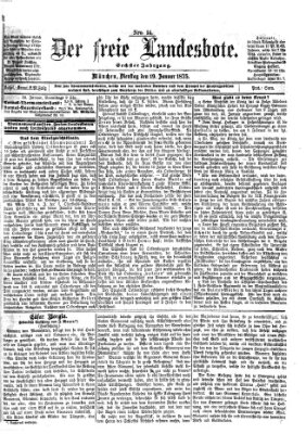 Der freie Landesbote Dienstag 19. Januar 1875