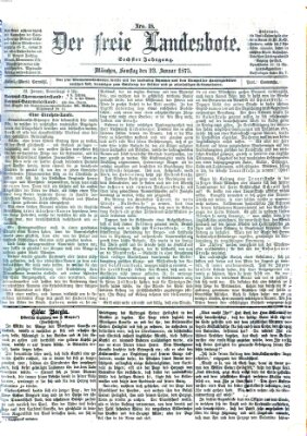 Der freie Landesbote Samstag 23. Januar 1875