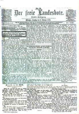 Der freie Landesbote Samstag 6. Februar 1875