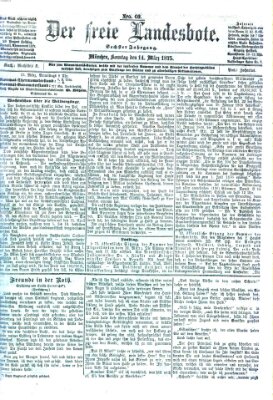 Der freie Landesbote Sonntag 14. März 1875