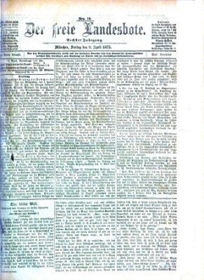 Der freie Landesbote Freitag 9. April 1875