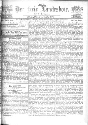 Der freie Landesbote Mittwoch 26. Mai 1875