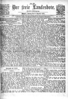 Der freie Landesbote Sonntag 19. Dezember 1875