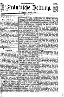 Fränkische Zeitung (Ansbacher Morgenblatt) Freitag 2. April 1875