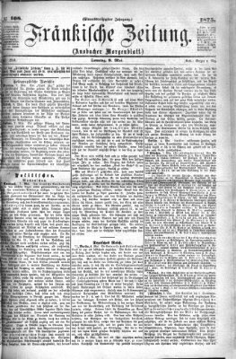 Fränkische Zeitung (Ansbacher Morgenblatt) Sonntag 9. Mai 1875