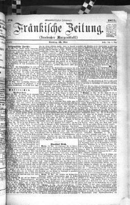 Fränkische Zeitung (Ansbacher Morgenblatt) Sonntag 16. Mai 1875