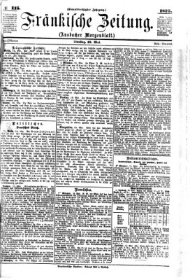 Fränkische Zeitung (Ansbacher Morgenblatt) Dienstag 18. Mai 1875