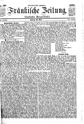 Fränkische Zeitung (Ansbacher Morgenblatt) Freitag 21. Mai 1875