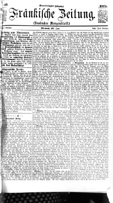 Fränkische Zeitung (Ansbacher Morgenblatt) Mittwoch 30. Juni 1875