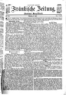 Fränkische Zeitung (Ansbacher Morgenblatt) Sonntag 4. Juli 1875