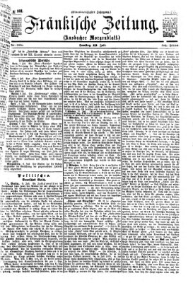 Fränkische Zeitung (Ansbacher Morgenblatt) Samstag 10. Juli 1875