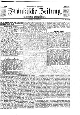 Fränkische Zeitung (Ansbacher Morgenblatt) Freitag 3. September 1875