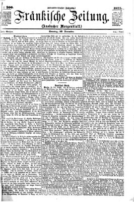 Fränkische Zeitung (Ansbacher Morgenblatt) Sonntag 19. Dezember 1875