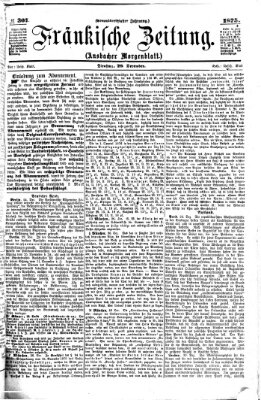 Fränkische Zeitung (Ansbacher Morgenblatt) Dienstag 28. Dezember 1875