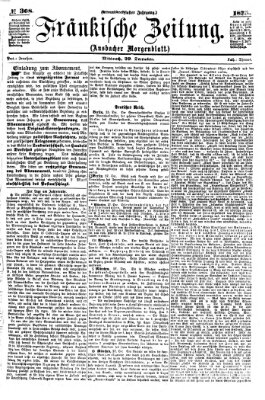 Fränkische Zeitung (Ansbacher Morgenblatt) Mittwoch 29. Dezember 1875