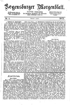 Regensburger Morgenblatt Mittwoch 6. Januar 1875