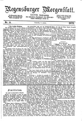 Regensburger Morgenblatt Donnerstag 14. Januar 1875